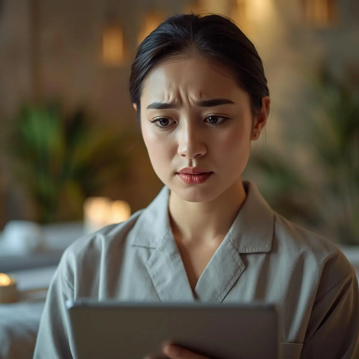 worried spa manager empty bookings vietnam