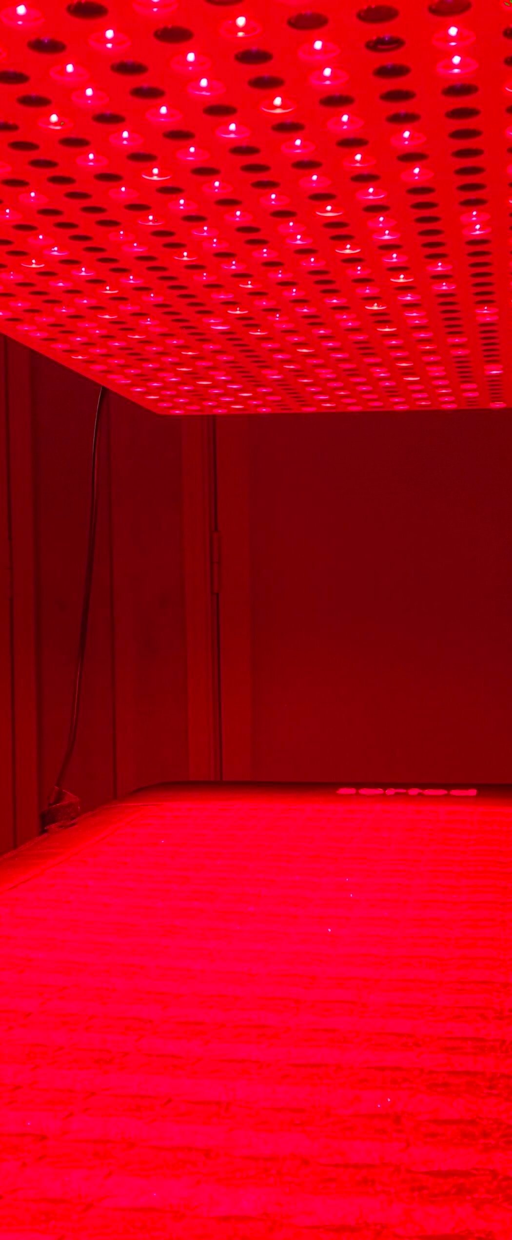 Red light therapy session